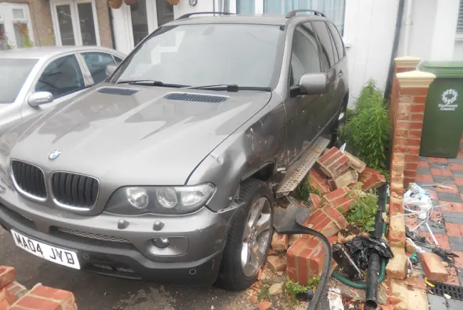 vehicle impact to property